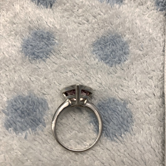 925 silver pink/lavender statement ring - Picture 4 of 6